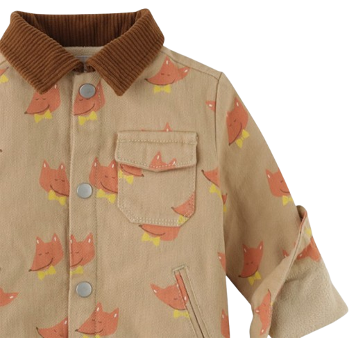 Baby Boy Fox Print Jacket Baby Boy Fox Print Jacket