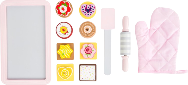 SMALL FOOT set de pâtisserie pour enfants – biscuits à faire semblant