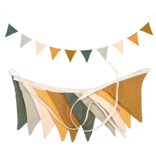 MADE BY EDDA fabric bunting garland for kids' room decoration