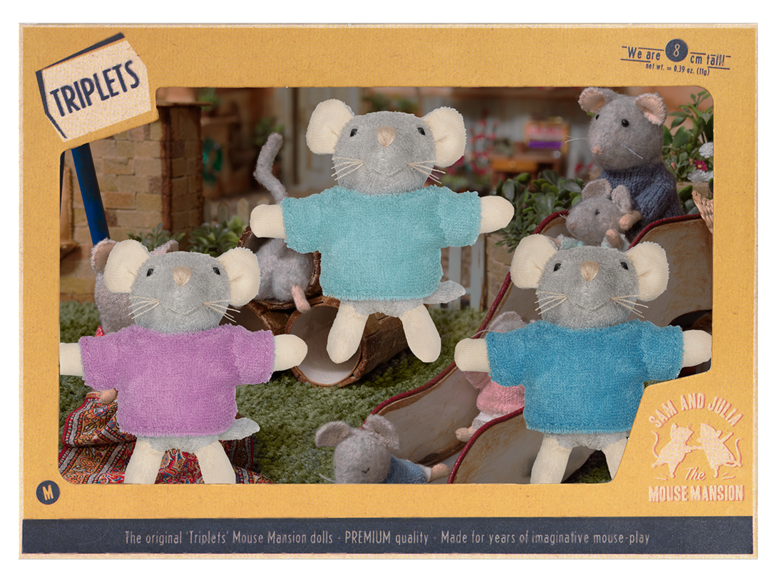 SAM & JULIA plīša peles – Trīnīši