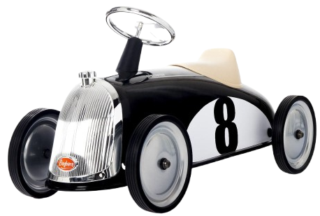 BAGHERA Maxi Kinderfahrzeug Schwarz - Vintage Rider Kollektion