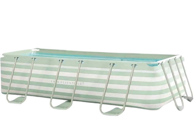 THE ESSENTIALS Pool „Essence“ mit Zubehör, 400x200x100 cm, grün/weiß