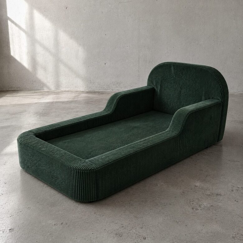 OMÉ Montessori Bodenbett aus flexiblem Schaumstoff ohne Rahmen mit Matratze
