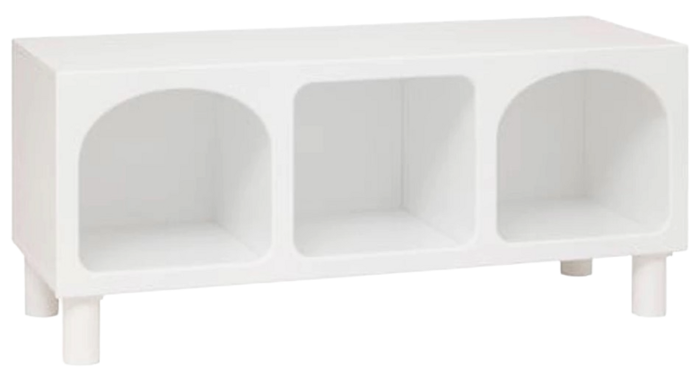 ATMOSPHERA – Étagère « Tara » à 3 compartiments, blanche, 90 × 40 × 32 cm