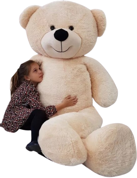 VIKING CHOICE plush toy – XXL beige teddy bear, 220 cm