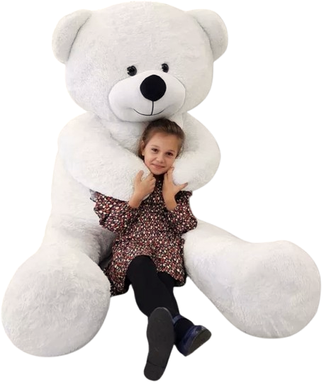 VIKING CHOICE plush toy – XXL white teddy bear, 220 cm