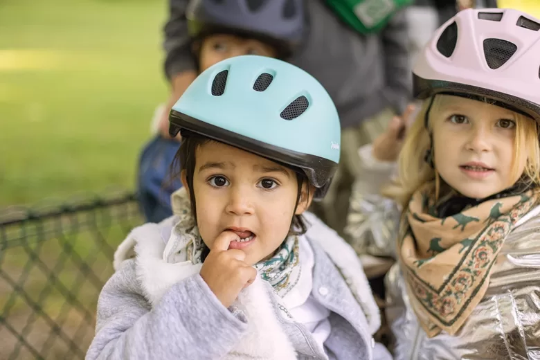 MON ZOLI CASQUE Ice Mint Babyhelm