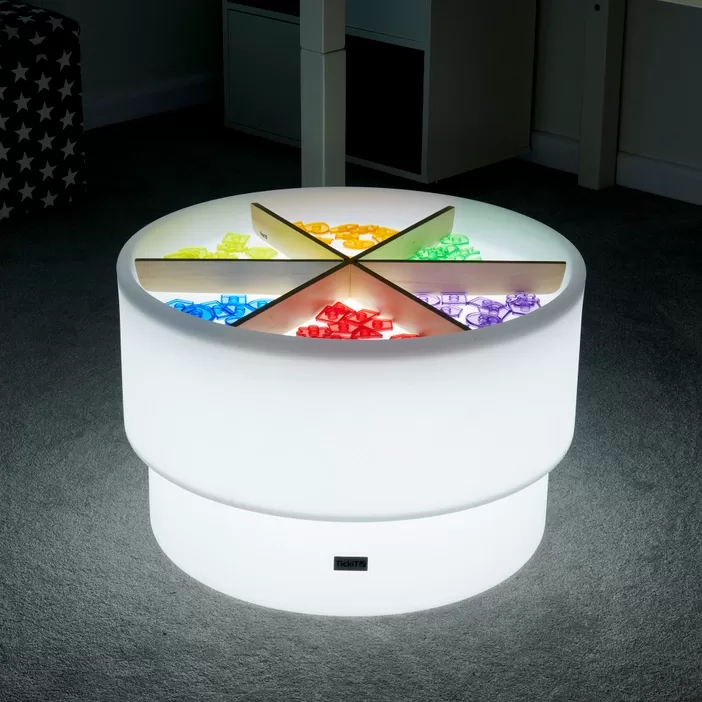 COMMOTION Table d’Exploration Lumineuse à Changement de Couleur 