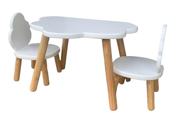 Galda un divu krēslu komplekts mazuļiem