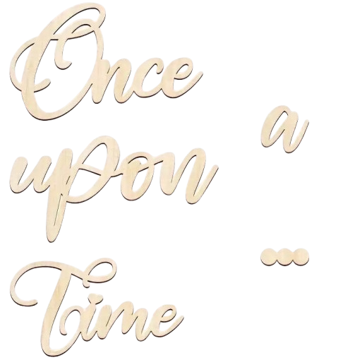 MADE BY EDDA sticker mural en bois “Once upon a time” pour chambre d’enfant