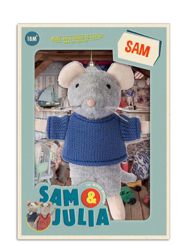 HET MUIZENHUIS Kuscheltier Maus Sam