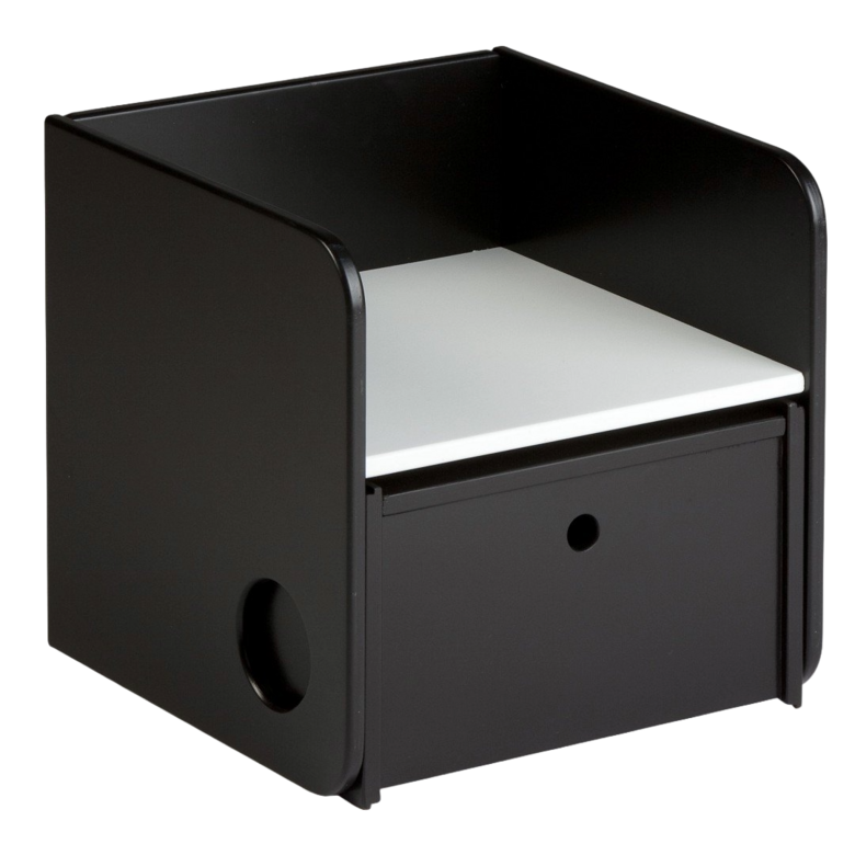 ARTHUR & FRIENDS Karl bērnu krēsls melnā krāsā