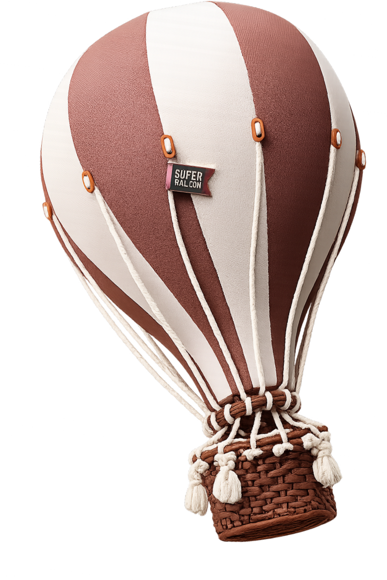 SUPER BALLOON Dekoratīvais gaisa balons šokolādes un vaniļas tonī
