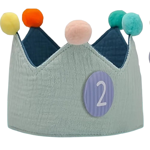 TINY SALTY CARAMEL Geburtstagskrone mit austauschbaren Zahlen (0–9)