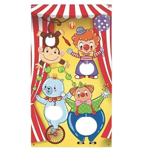 LOU'S LAND karnevāla metienu spēles baneris bērnu ballītēm