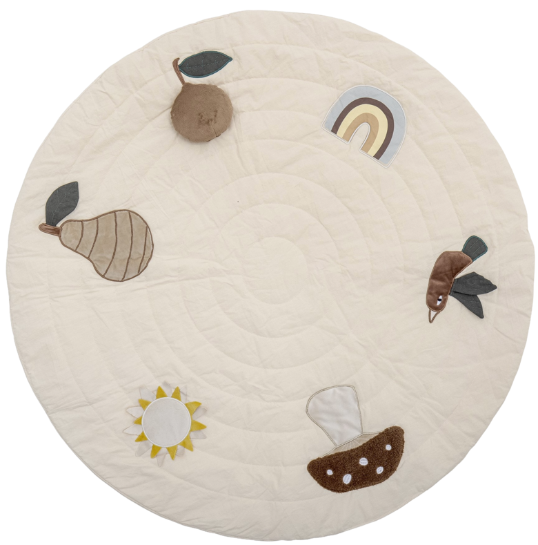 BLOOMINGVILLE Agnes play mat (white, cotton)