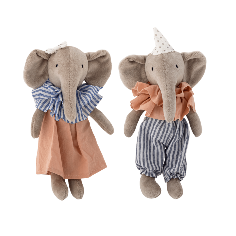 BLOOMINGVILLE MINI Tiko soft elephant toys, set of 2