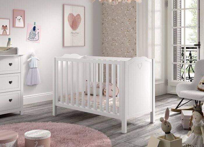 JAXX Amori baby bed 60 × 120 cm white – A loving space for rest and growth from day one