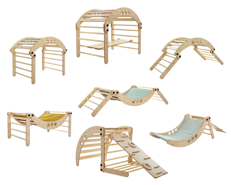 LUULA Kletterdreieck & Wippe Set ALBERO CLIMBER 