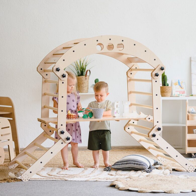 LUULA Kletterdreiecke & Wippen-Set HILLTOWN CLIMBER