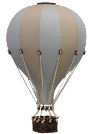 SUPER BALLOON Interjera dekors GAISA BALONS gaiši zils/ bēšs