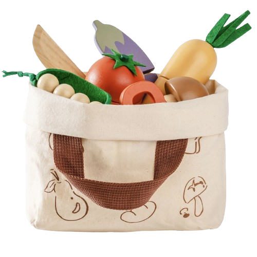 ROBUD Coffret de légumes en bois pour enfants