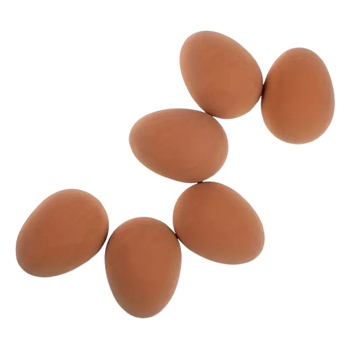 LOU'S LAND œufs rebondissants en caoutchouc pour des jeux amusants – lot de 6