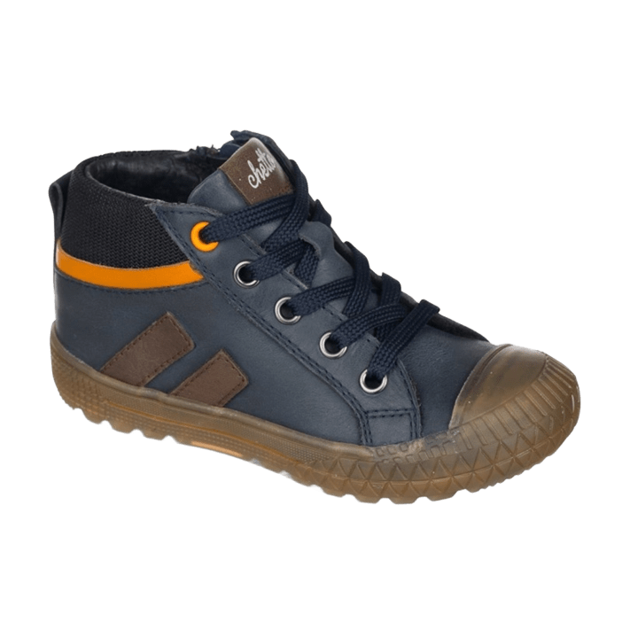 CHETTO Leder-Sneaker für Jungen mit Gummisohle