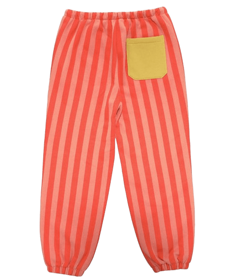 STICKY LEMON pantalon jogging rose corail avec rouge