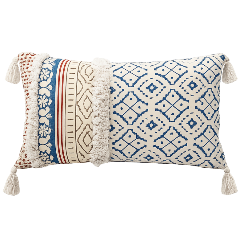 MAARA TERRA Boho Style Cushion 50x30 cm