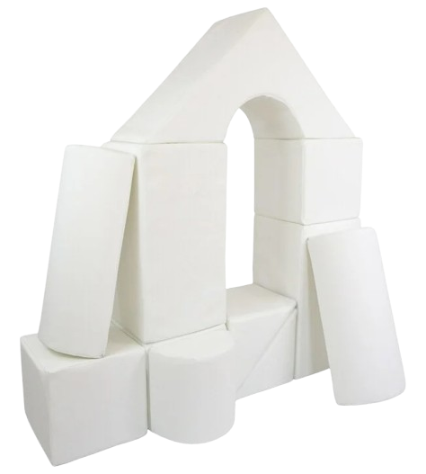 VIKINGCHOICE grands blocs en mousse pour enfants – 11 pièces, blanc