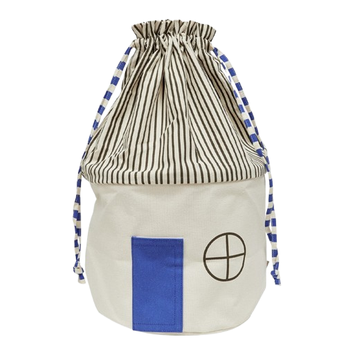 OYOY Koya uzglabāšanas grozs – zilā krāsā: kārtība bērna telpā ar radošu pieskārienu