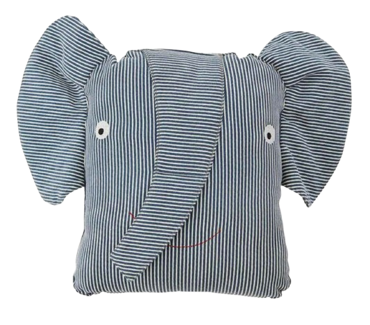 OYOY MINI Erik Elephant Denim Cushion