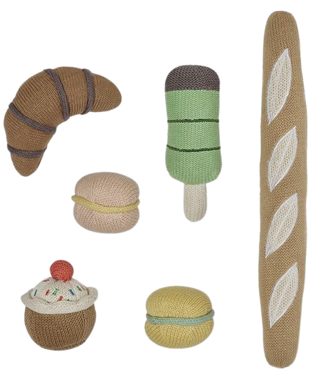 OYOY Living Design Yummy Mini rotaļu pārtikas komplekts- konditorijas