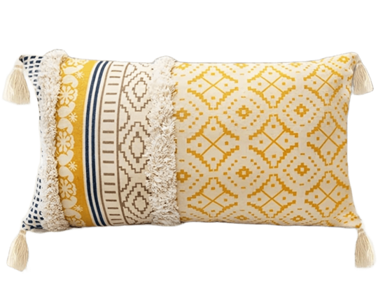 MAARA TERRA Boho stila spilvenu apvalks 50x30 cm