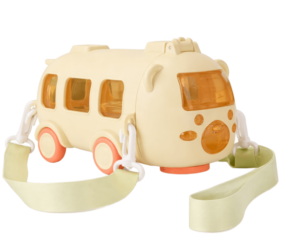 TINY SALTY CARAMEL Toddler Water Bottle “Bus on Wheels” (500 ml)