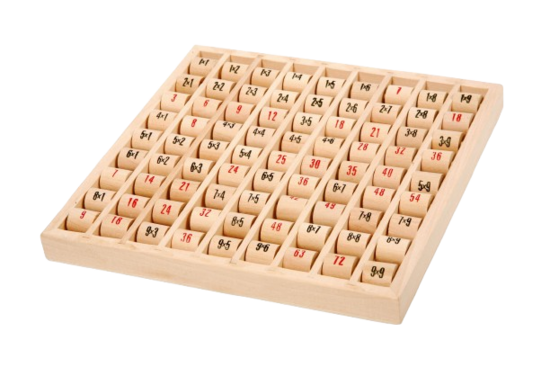 SMALL FOOT Jeu éducatif en bois pour apprendre les tables de multiplication
