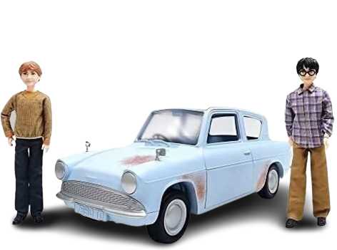 MATTEL – Harry Potter Harry and Ron’s Flying Car Adventure Set with Ford Anglia and Dolls (ages 6+)