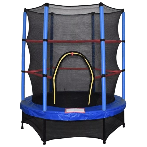 SPRINGPLAY Trampoline avec filet de sécurité – Bleu, Ø140 cm