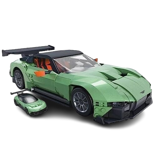 MATTEL – Mega Hot Wheels automašīnu konstruēšanas spēle Aston Martin Vulcan (1:18, 986 detaļas)