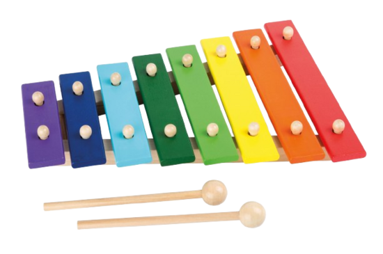 SMALL FOOT Xylophone coloré en bois pour enfants