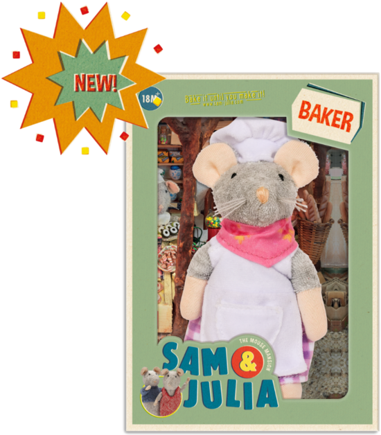 SAM & JULIA plīša pele – Maiznieks