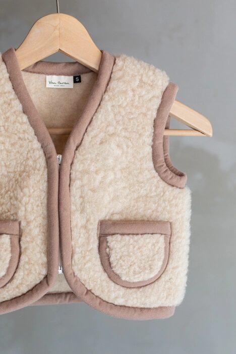 Gilet en laine pour enfants VAN BUREN Nilo, 2 couleurs – 4 tailles