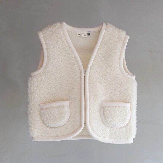 Gilet en laine pour enfants VAN BUREN Nilo, 2 couleurs – 4 tailles