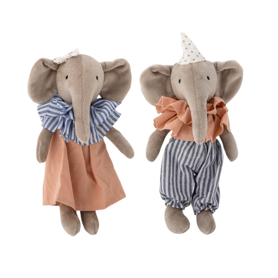 BLOOMINGVILLE MINI Tiko soft elephant toys, set of 2