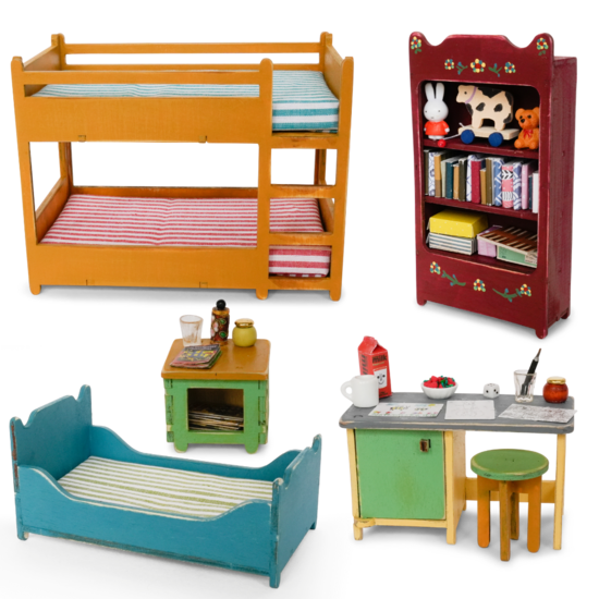 SAM & JULIA Mouse Mansion Furniture Set – Bedroom