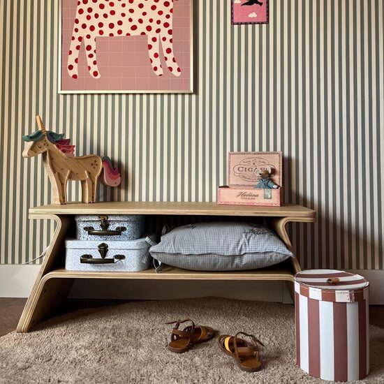 CURVE LAB Tokyo Bench Kinderbank – Massivholz (Eiche & Nussbaum)