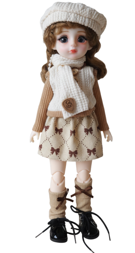 LOLA’S LANE BJD-Puppe Kara für Kinder, 30 cm