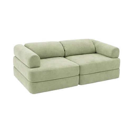 BEES & BLOOMS Canapé modulaire pour enfants Vert