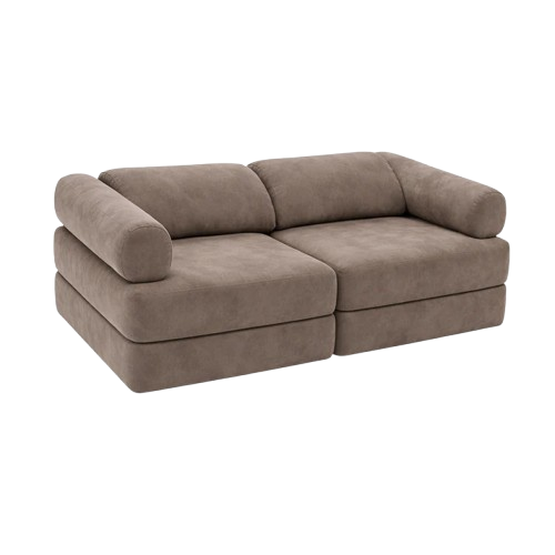 BEES & BLOOMS Canapé modulaire pour enfants Taupe